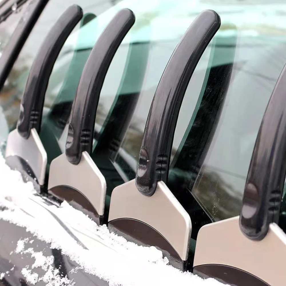 Cleaning Scraper Glass Scraper Glass Window Scraper Scraper Tool Scraper Cleaner Car Ice Scraper Snow Removal Shovel Stainless Steel Car Windshield Snow Removal Scraper Remover Winter Accessories