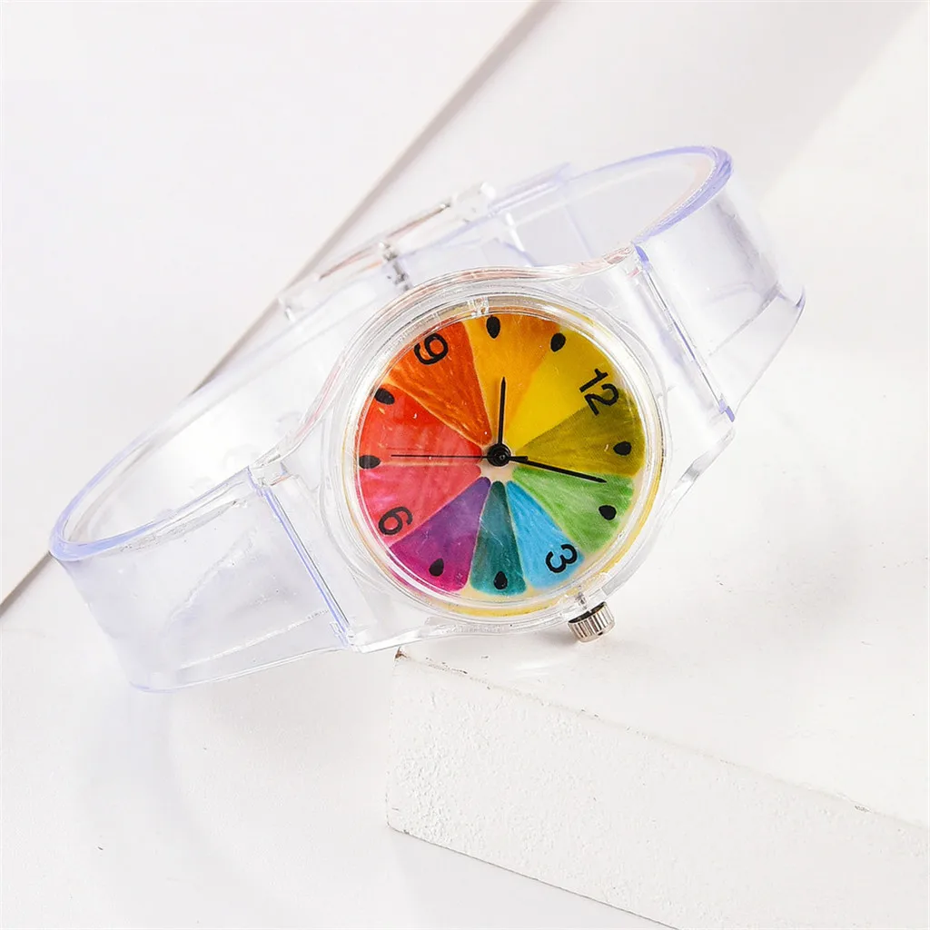 Цифровые детские спортивные часы с креативным фруктовым узором семь цветов Силиконовые студенческие спортивные электронные часы relojes de ninana# N03