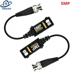 Balun vidéo passif HD 5MP, 1 paire, Transmission, paire torsadée, câble de vidéosurveillance pour Signal vidéo AHD/CVI/TVI 