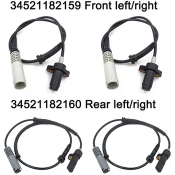 

4PC ABS Wheel Speed Sensor Front Rear Left Right for 97 98 BMW 528I 540I E39 34521182160 34521182159