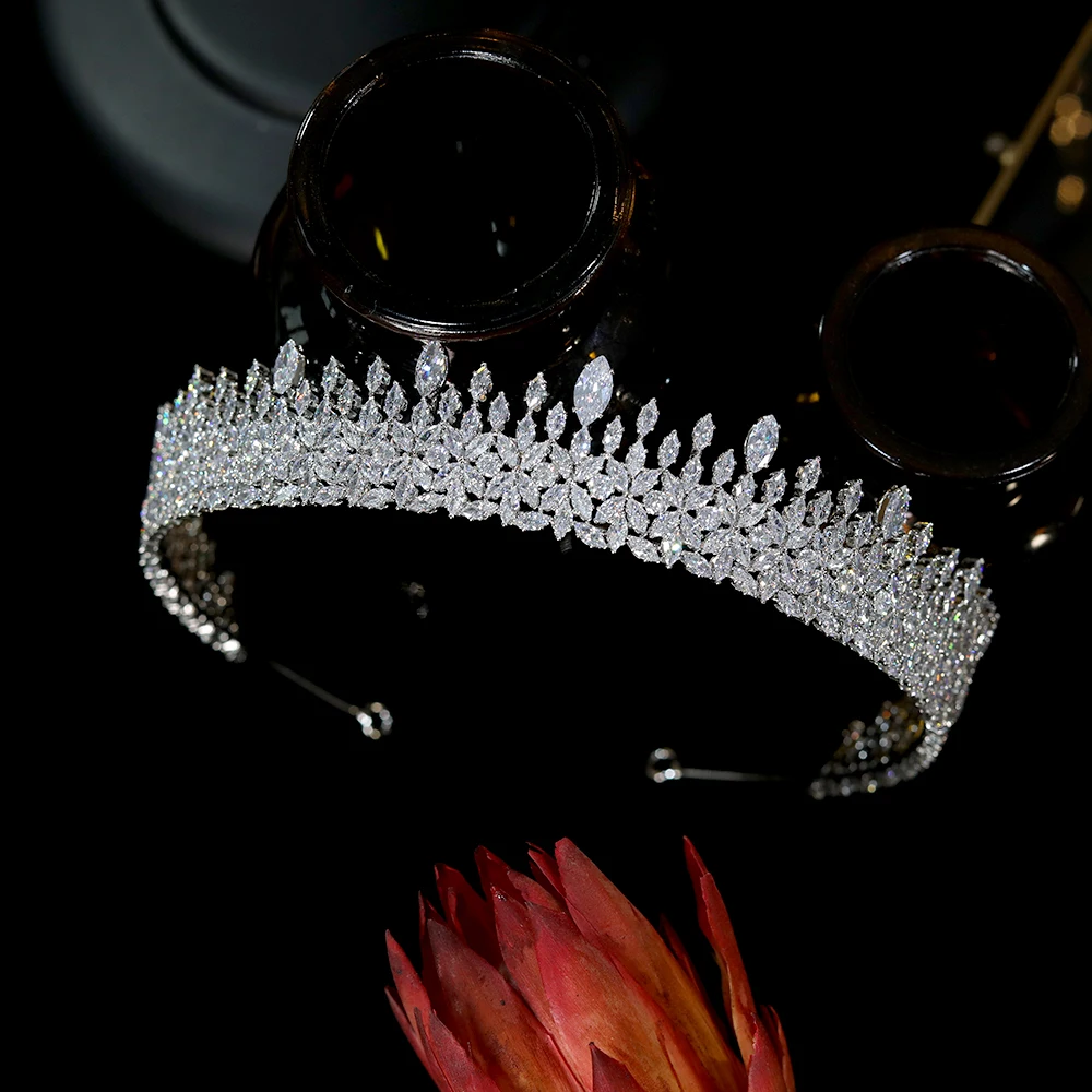 ASNORA Wedding Crown CZ Tiaras Princess Ladies Tiaras And Crowns To Participate In The Party Parade Accessories A01089