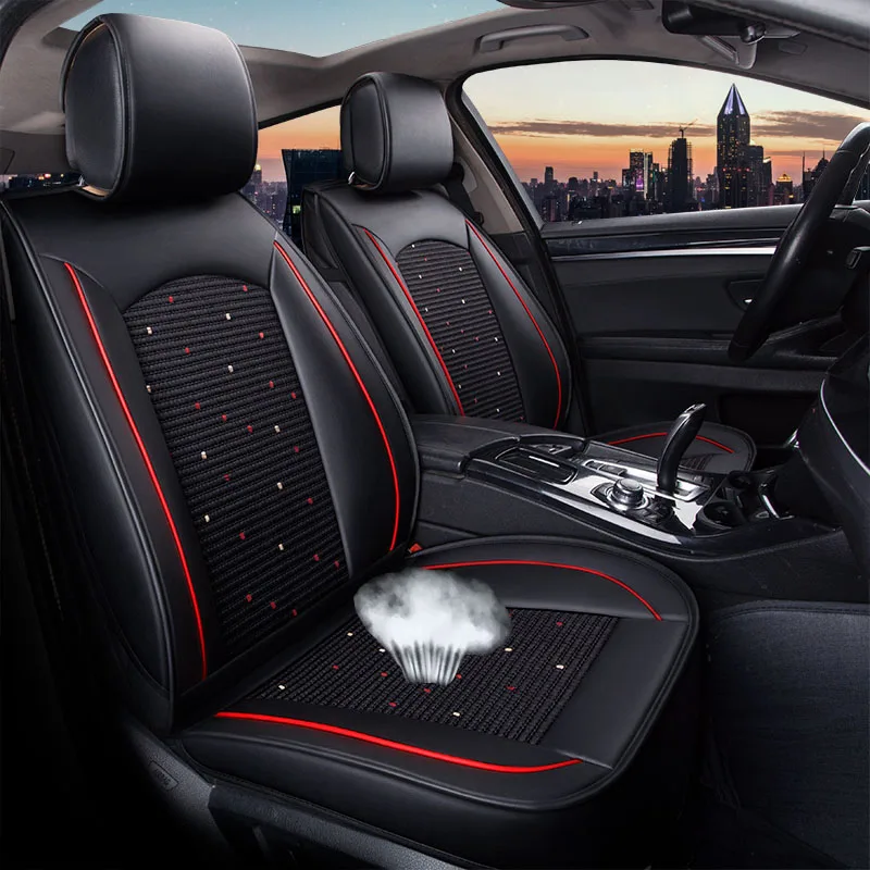  Car Seat Cover PU Leather Vehicle Seat Protector Accessorie Auto for VW Jetta 4 6 Mk5 Mk6 Tiguan Mk