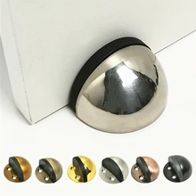 

Non Punching Sticker Hidden Stainless Steel Rubber Door Stopper Door Holders Catch Floor Mounted Nail-free Door Stops