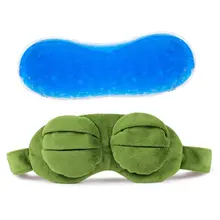 3D Sad Mask Soft Sponge The Outer Layer Soft Shading Breathable Super Cute Frog Eye Mask Personality Sad Frog Eye Mask