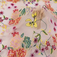 2 метра 130 см жаккардовая вышивка марлевая Сетка кружевная ткань французская кружевная ткань diy Весенняя и летняя модная ткань для свадебного платья