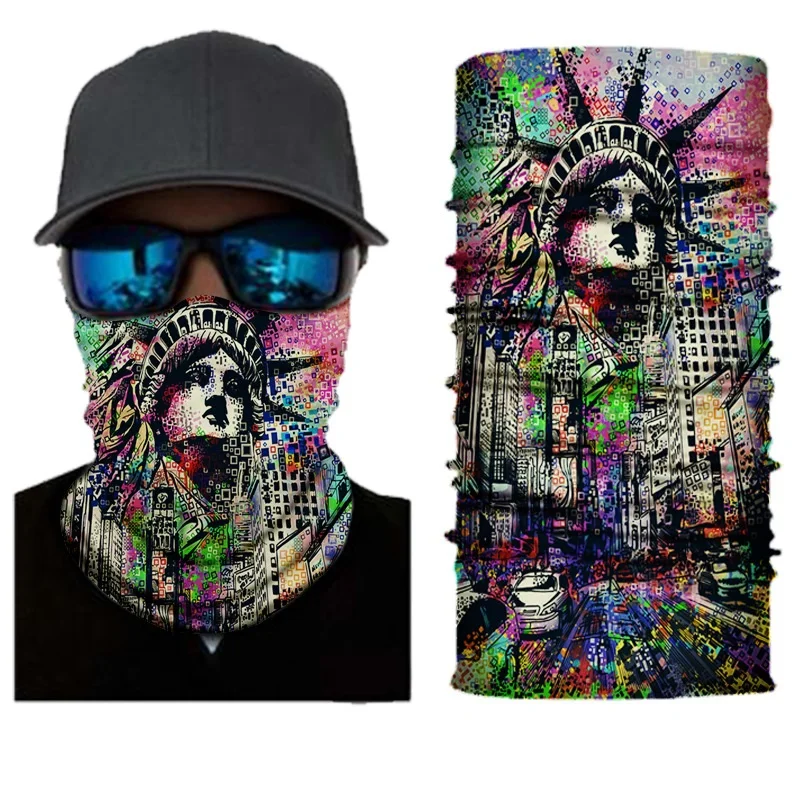 China Supplier Fashion Customised Promotion Microfiber Multiuse Magic Uv Polyester Gaiter Bandana Warmer Neck Gaitor man scarf