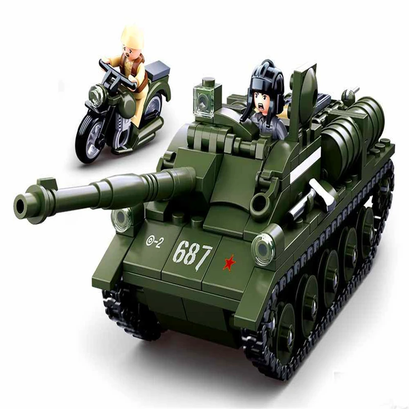 0687 338 шт. Детский конструктор танк|toys for|educational toys for childrentoys children |