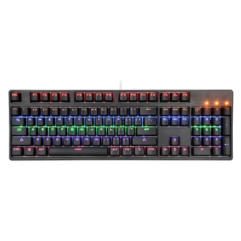 

PPYY NEW -Game Backlit Gaming Mechanical Keyboard with Backlight Rgb Gamer for Computer Pc Laptop Led Keycaps Key Cap Board Keyb