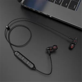 

Bluetooth 5.0 Wireless Sports Headset Magnet Binaural HIFI Stereo Running In-ear Neck Hanging Music Earphone Outdoor