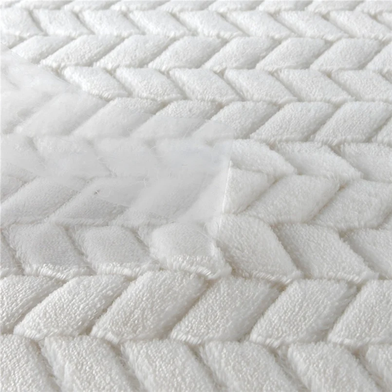 Flannel pattern thick fleece wool composite double leisure blanket cotton carpet on the floor mobile kitchen camping 30N26 (10)