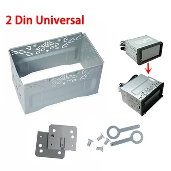 

DVD Player Car Radio Frame Stereo Mount 2DIN Metal+Plastic Trim Replacement Accessories