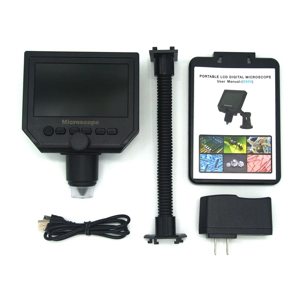 USB 600X цифровой микроскоп электронный видео 4 3 дюймов OLED HD lcd паяльный телефон