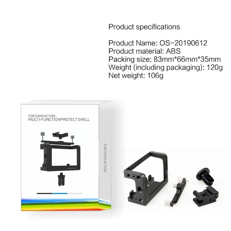 Aluminum Alloy Protective Frame Housing Case Shell Mount for DJI OSMO Action Sports Camera Accessories 28TE
