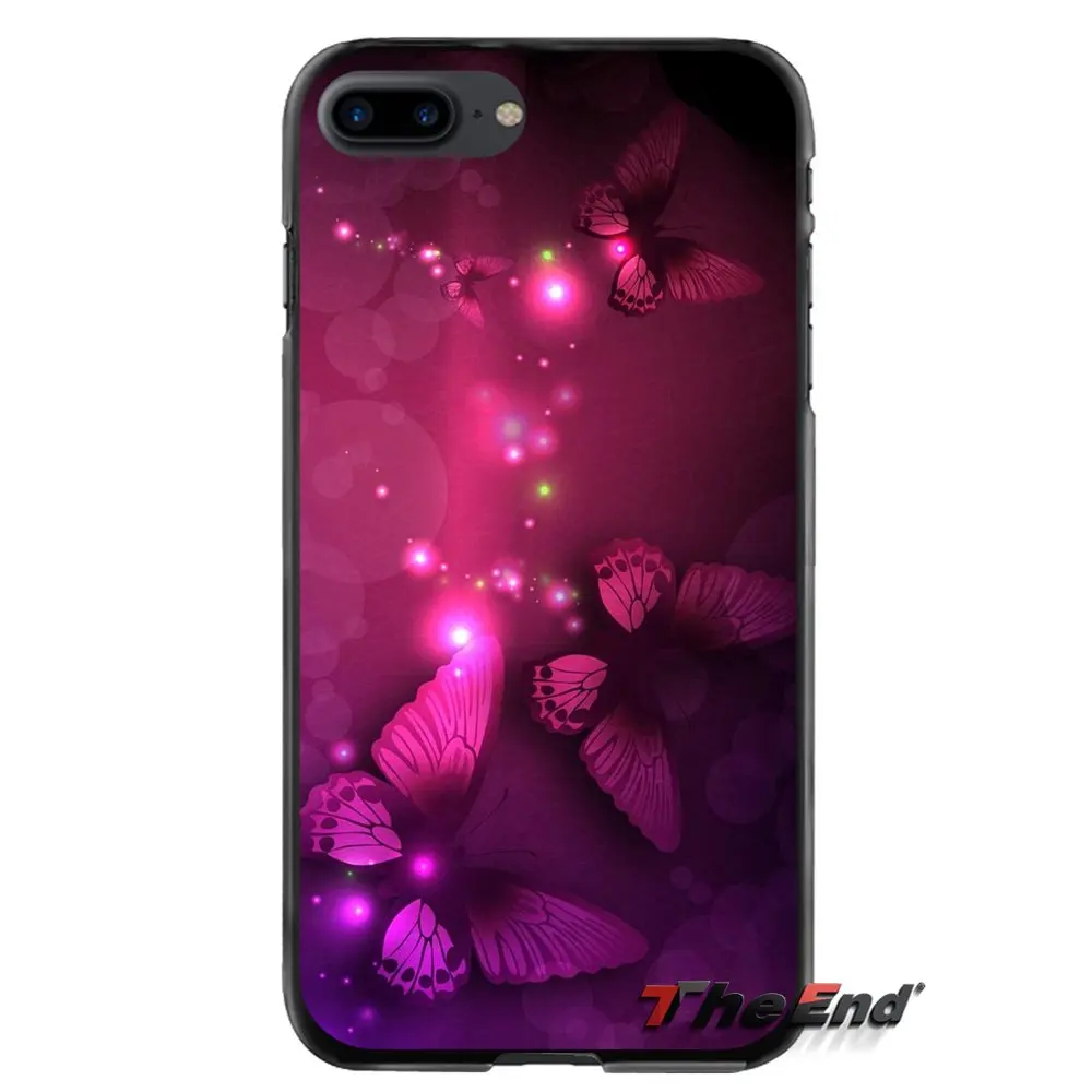 Для Apple iPhone 4 4S 5 5S 5C SE 6 6S 7 8 Plus X iPod Touch 4 5 6 розовые аксессуары в виде бабочек защитный чехол для телефона Чехлы - Цвет: images 4