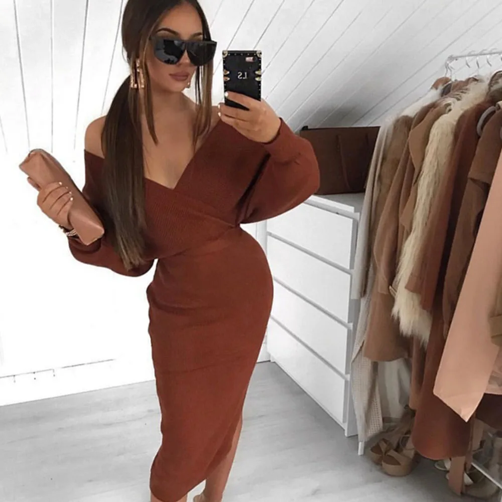Модное женское Бандажное платье соблазнительный корсет с V-образным вырезом и