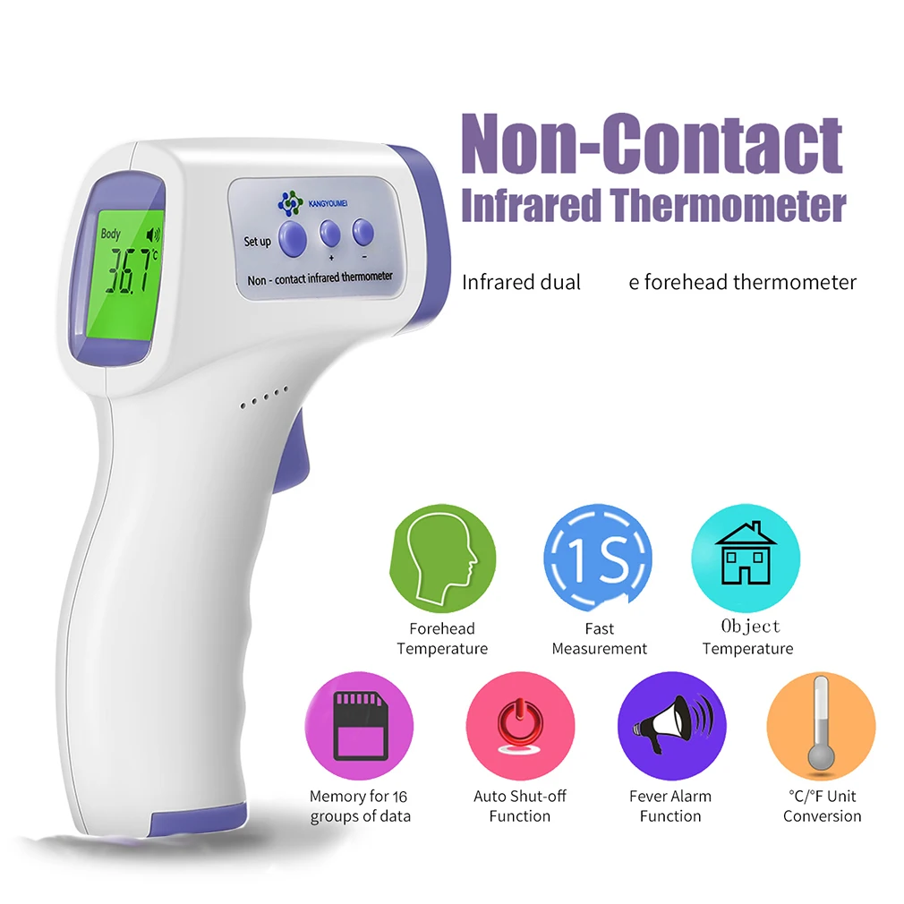 

Digital Forehead Thermometer Infrared Baby Thermometer Non-contact Body Temperature Gauge High Sensitivity with Fever Alarm