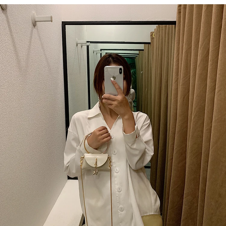 Mini Heart Chain Women's Handbags Purse Pu Ladies Round Top-handle Hand Bags Small Woman Shoulder Evening Clutch Totes Bags 2019 (17)