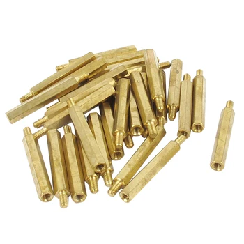 

30Pcs M3 m Male Female Brass PCB Spacer Hex Stand-Off Pillar 30mm
