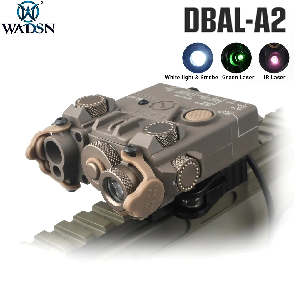 WADSN страйкбол тактический DBAL-A2 зеленый ИК лазерный прицел фонарик Охотничья