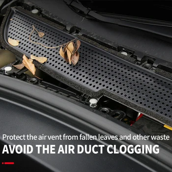 

Easy Install Trim Protective Cover Effective Replacement ABS Car Decorative Air Flow Vent Interior Black For Tesla Model 3