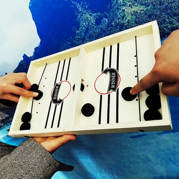 

Family Games Table Hockey Game Catapult Chess Parent-child Interactive Toy Fast Sling Puck Game Ice Hockey Games For Children