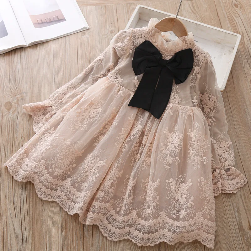 Girls Dress Lace Tutu high quality Winter Warm Christmas Beautiful Dresses Kids thick Clothes Children Clothing For Girl 5 years