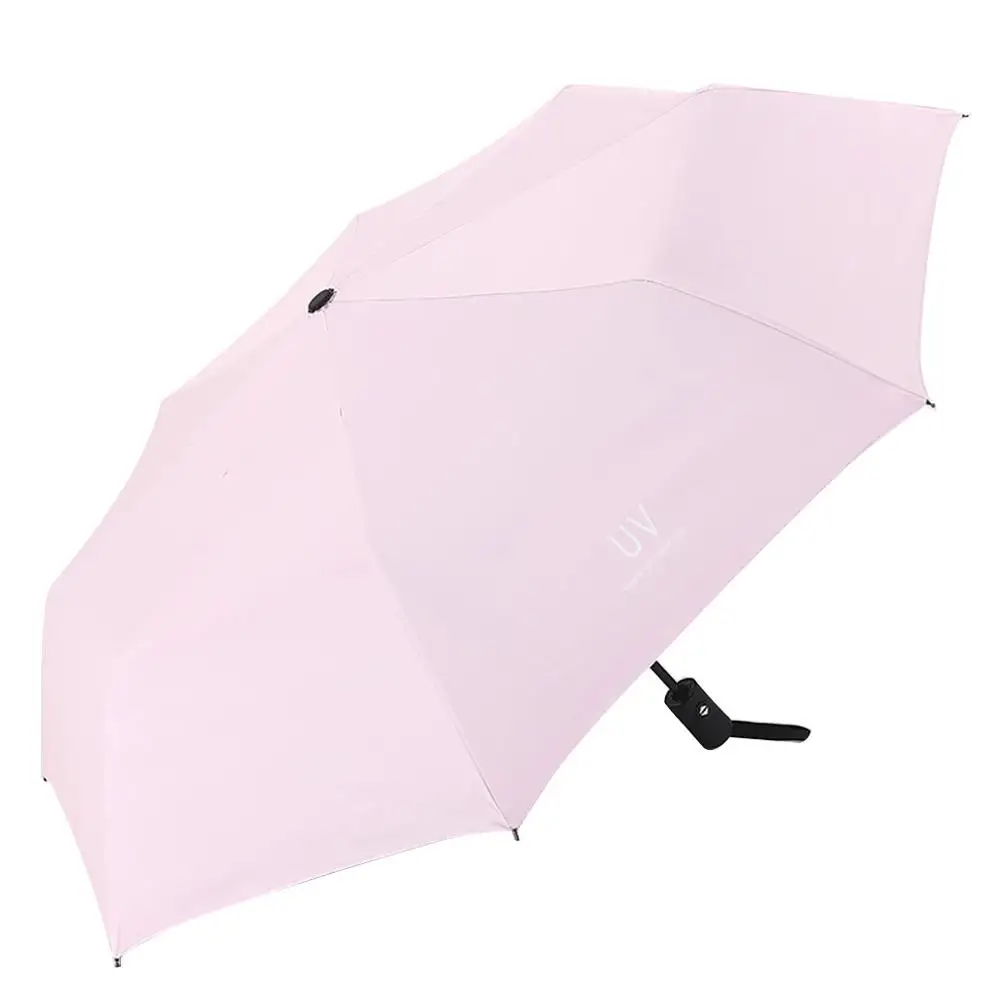 Ультра-светильник, мини-зонт, солнцезащитный козырек, УФ-защита, Umberella для дождя и солнца, пять складных зонтов, для улицы, paraguas CD - Цвет: Розовый