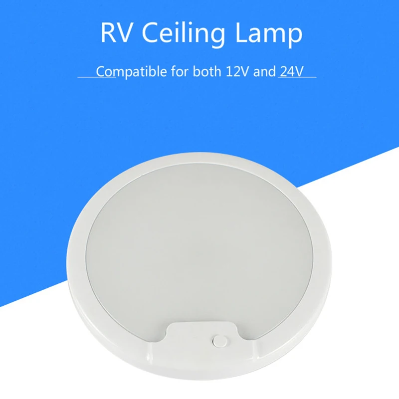 1 шт. вагон светодиодный крытый светильник Rv Аксессуары купол крыша Rv потолочный светильник для чтения