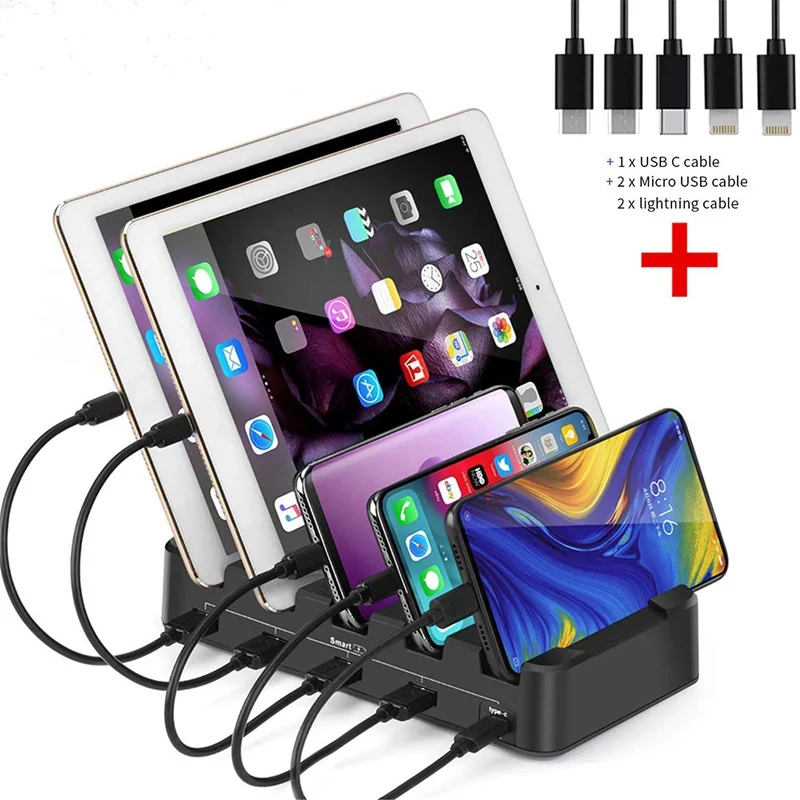 Зарядная подставка для Apple Watch и Iphone Смарт 5 USB быстрая зарядка мобильный телефон