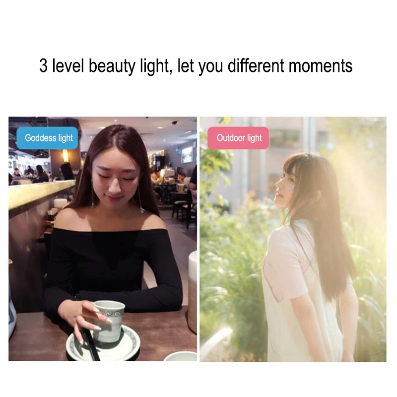 Новая вспышка для мобильного телефона и подсветка для селфи Мини Портативный селфи свет перезаряжаемый Beatuty Selfie светодиодный свет большой емкости аккумулятора