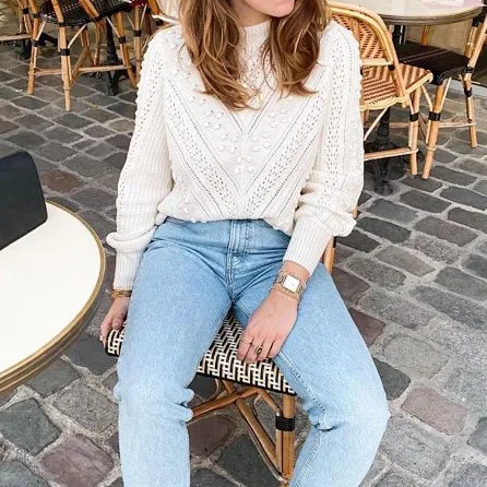 

Vintage Style 3d Bubble Knitted Wool Jumper Top With Hollow Out Detail - 2020 New Winter Knit Sweater Pullover