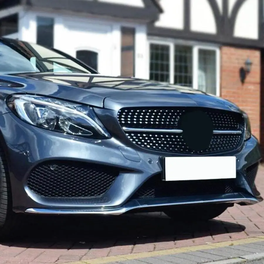Передний бампер решетка капота гриль черный подходит для Mercedes Benz c-класс W205 автомобильный сетчатый автомобильный аксессуар