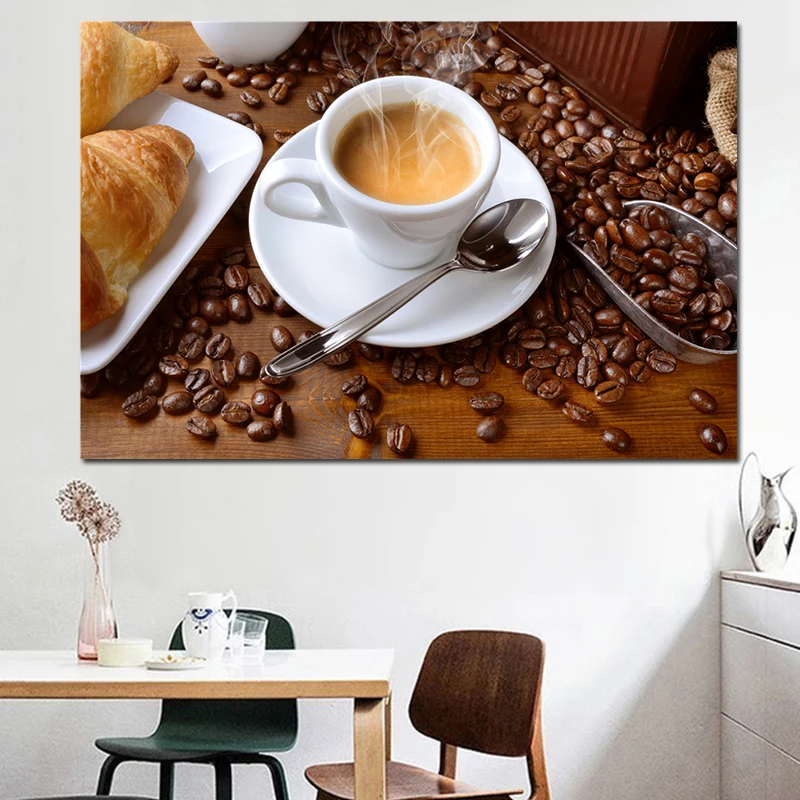 Coffee Beans Paintings Coffee Bean Cup 