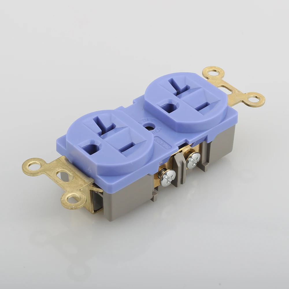 1 шт. настенная розетка с позолоченным корпусом|receptacle socket|us outletus socket |