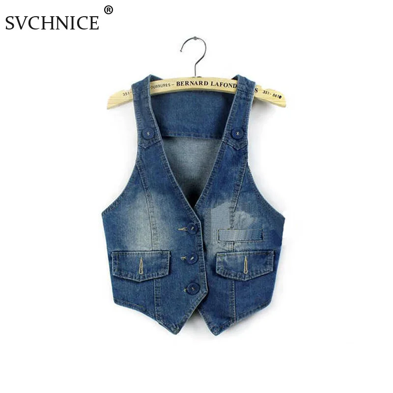 Женская ВИНТАЖНАЯ ДЖИНСОВАЯ безрукавка повседневный укороченный топ без