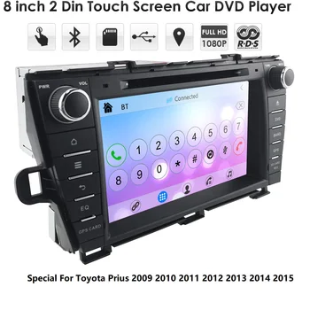 

2din automotivo CAR radio GPS For Toyota Prius 2009-2013 dvd player navigation stereo multimedia head unit rds am fm dtv swc usb