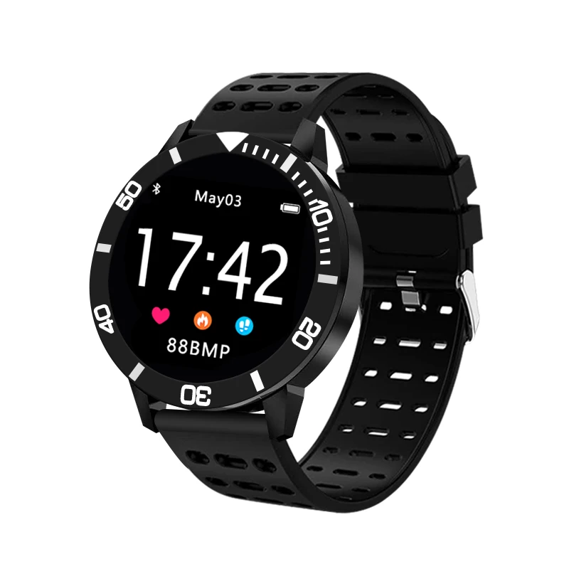 

2019 V8 Smartwatch Full Touch Large Screen Weather Real-time Heart Rate Blood Pressure O2 Monitor Multi Sport Smart Watch Men