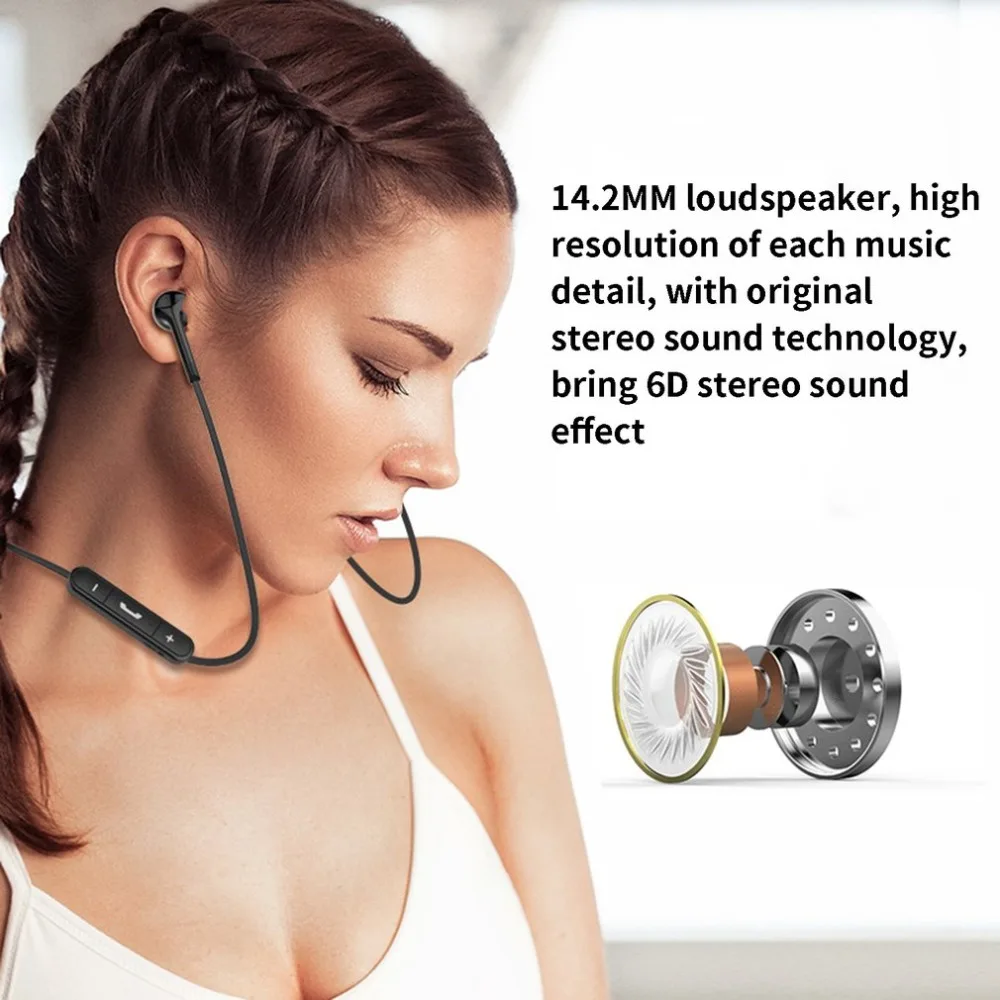 Bl6 Earphones In-Ear Subwoofer With Wheat Line Control Mobile Phone Headset Professional Fashion Portable