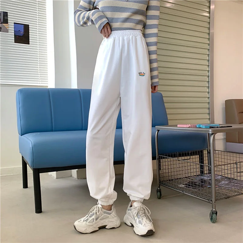 2020 Autumn Women Elastic Waist Loose Harem Pants Plus Size Female Casual Wide Leg Trousers High Waist Jogger Pants 2020 Autumn Women Elastic Waist Loose Harem Pants Plus Size Female Casual Wide Leg Trousers High Waist Jogger Pants