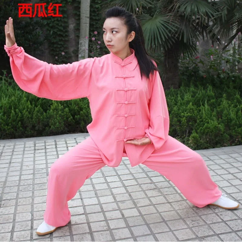 

Tai Chi Women Long Sleeve Linen Taiji Clothing Tang Suit Kung Fu Uniform Martial Arts Tai Chi Suits Wushu Garment Practice Sets