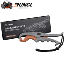 

RUNCL Fish Grippers, Plastic Lipgrip Fishing Pliers, Plastic Lip Pliers with Lanyard, 10" Holds Up to 110 Lbs