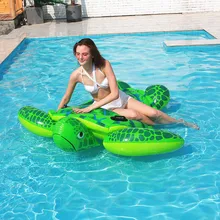 Водяная надувная игрушка для бассейна черепаха плавающая рядная надувная кровать для взрослых детей с креплением для животных плавательное кольцо ПВХ материал с захватом