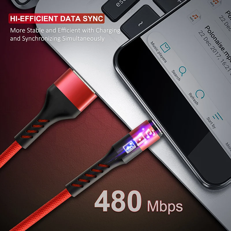 Кабель Micro USB кабель для зарядный кабель для телефона нейлон 2.4A Micro USB кабель Реверсивный телефонный кабель для samsung Xiaomi N238