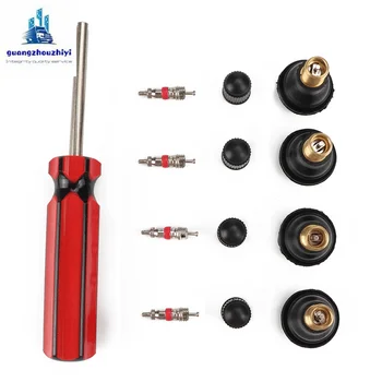 

[combination] high-end valve core installation tool + valve core + TR412 - for: car, truck with tubeless tire set