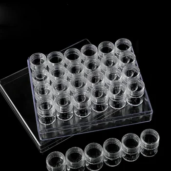 

Diamond Embroidery Diamond Painting Tool! 30 Lattice, Transparent Plastic Storage Box, 30 Grid Jewelry Drill Storage Box