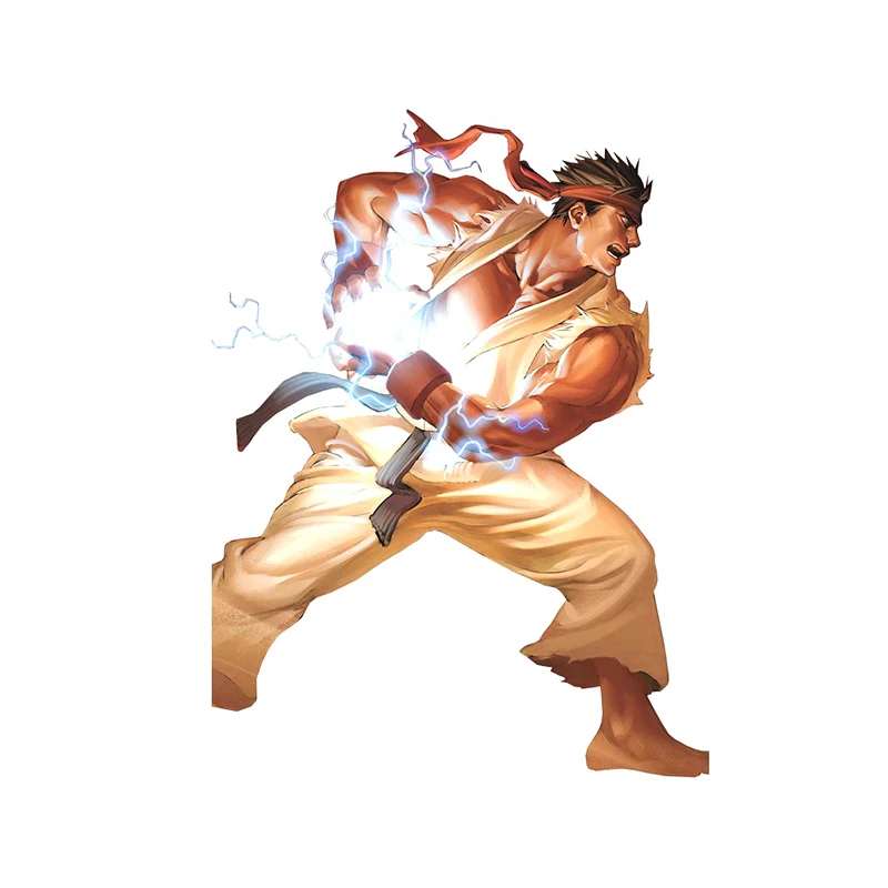 

Funny 13cm X 12.9cm for Ryu Arcade Fighter Windows Car Stickers Occlusion Scratch Decal Refrigerator Waterproof Graphics
