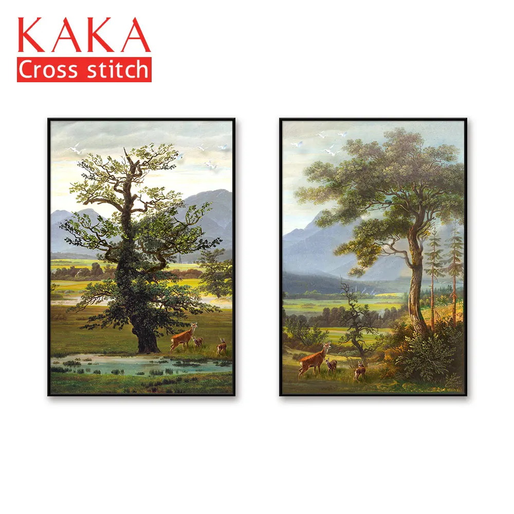 Набор для вышивки крестом наборы с напечатанным рисунком 11CT canvas домашнего декора