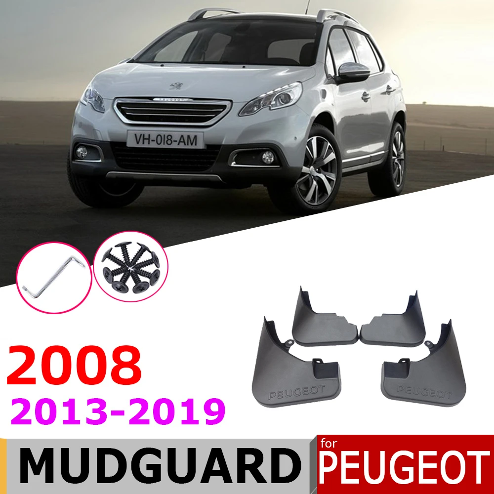 Передняя и задняя Брызговики для Peugeot 2008 2019 ~ 2013 крыло брызговиков брызговики