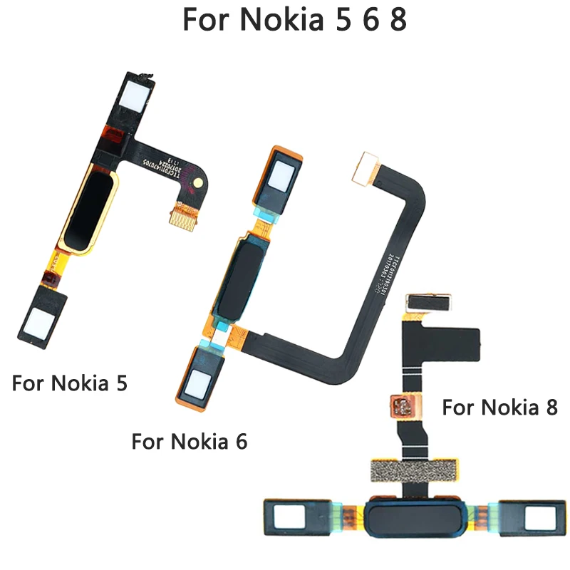 Шлейф датчика отпечатков пальцев для Nokia 5 6 8 | Мобильные телефоны и аксессуары