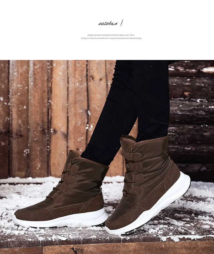 Женская зимняя походная обувь; водонепроницаемые ботильоны; теплая модная обувь; женские уличные Трекинговые ботинки; женская обувь
